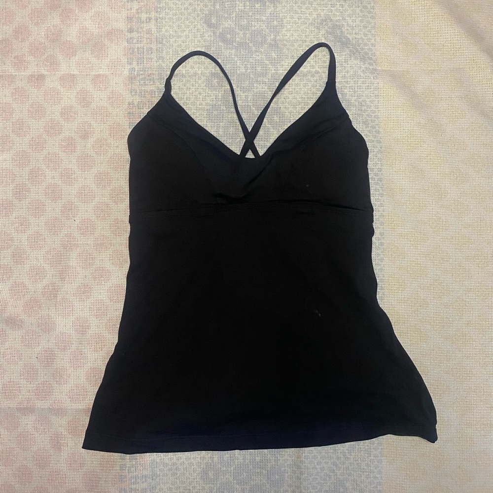 Athleta Black Strappy Top